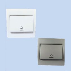 10A 1 Way 67.5 mm Bell Push Button with BellSymbol & Indicator-p